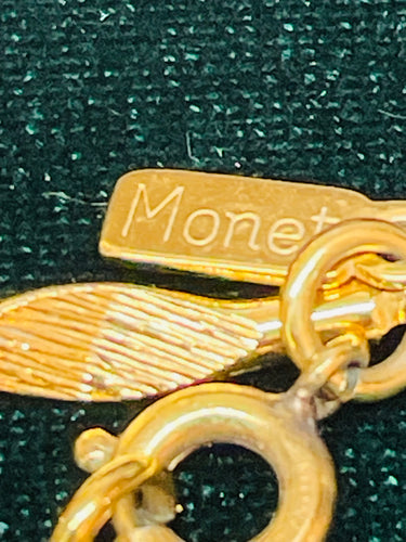 Monet Gold Flower Pendant